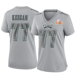 Women's Trevor Keegan Philadelphia Eagles No.77 Game Atmosphere Fashion Super Bowl LIX Jersey - Gray
