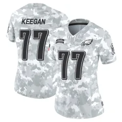Women's Trevor Keegan Philadelphia Eagles No.77 Limited 2024 Salute to Service Jersey - Arctic Camo