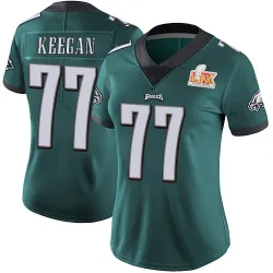 Women's Trevor Keegan Philadelphia Eagles No.77 Limited Midnight Team Color Vapor Untouchable Super Bowl LIX Jersey - Green