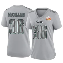 Women's Tristin McCollum Philadelphia Eagles No.36 Game Atmosphere Fashion Super Bowl LIX Jersey - Gray