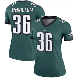 Women's Tristin McCollum Philadelphia Eagles No.36 Legend Jersey - Green