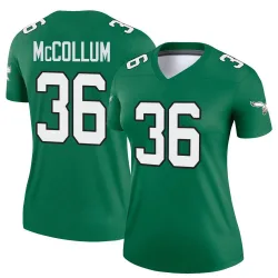 Women's Tristin McCollum Philadelphia Eagles No.36 Legend Kelly Alternate Jersey - Green