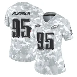 Women's Ty Robinson Philadelphia Eagles No.95 Limited 2024 Salute to Service Jersey - Arctic Camo