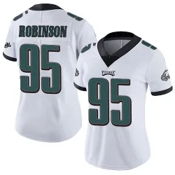 Women's Ty Robinson Philadelphia Eagles No.95 Limited Vapor Untouchable Jersey - White