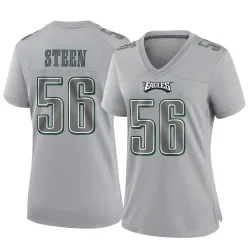 Women's Tyler Steen Philadelphia Eagles No.56 Game Atmosphere Fashion Jersey - Gray