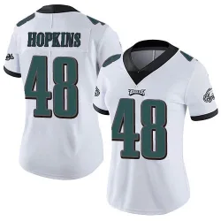 Women's Wes Hopkins Philadelphia Eagles No.48 Limited Vapor Untouchable Jersey - White
