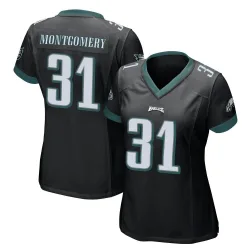 Women's Wilbert Montgomery Philadelphia Eagles No.31 Game Alternate Jersey - Black