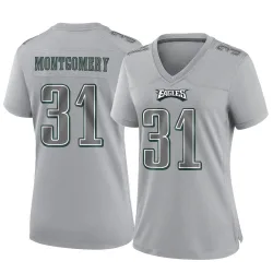 Women's Wilbert Montgomery Philadelphia Eagles No.31 Game Atmosphere Fashion Jersey - Gray