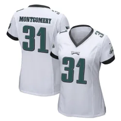 Women's Wilbert Montgomery Philadelphia Eagles No.31 Game Jersey - White