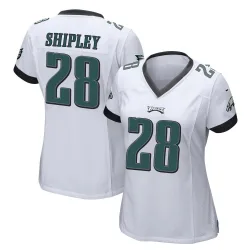 Women's Will Shipley Philadelphia Eagles No.28 Game Jersey - White