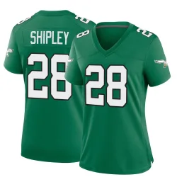 Women's Will Shipley Philadelphia Eagles No.28 Game Kelly Alternate Jersey - Green