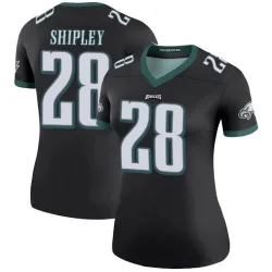 Women's Will Shipley Philadelphia Eagles No.28 Legend Color Rush Jersey - Black