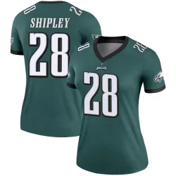 Women's Will Shipley Philadelphia Eagles No.28 Legend Jersey - Green