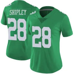 Women's Will Shipley Philadelphia Eagles No.28 Limited Vapor Untouchable Jersey - Green