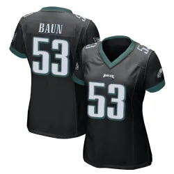Women's Zack Baun Philadelphia Eagles No.53 Game Alternate Jersey - Black