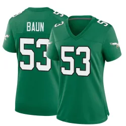 Women's Zack Baun Philadelphia Eagles No.53 Game Kelly Alternate Jersey - Green