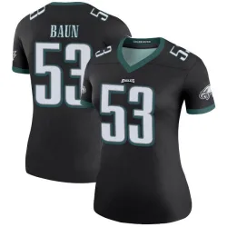 Women's Zack Baun Philadelphia Eagles No.53 Legend Color Rush Jersey - Black