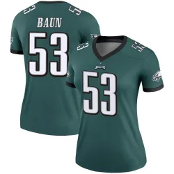 Women's Zack Baun Philadelphia Eagles No.53 Legend Jersey - Green