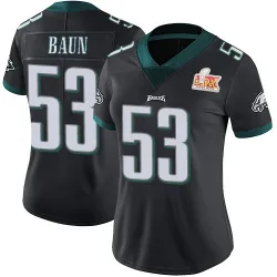 Women's Zack Baun Philadelphia Eagles No.53 Limited Alternate Vapor Untouchable Super Bowl LIX Jersey - Black
