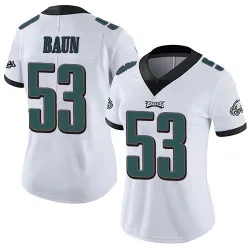 Women's Zack Baun Philadelphia Eagles No.53 Limited Vapor Untouchable Jersey - White