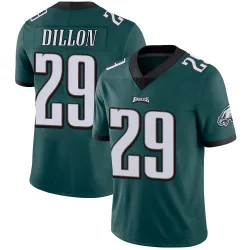 Youth AJ Dillon Philadelphia Eagles No.29 Limited Midnight Team Color Vapor Untouchable Jersey - Green
