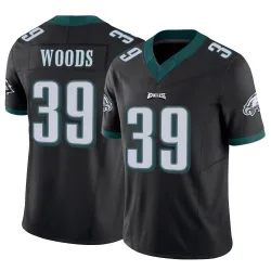 Youth A.J. Woods Philadelphia Eagles No.39 Limited Vapor F.U.S.E. Jersey - Black