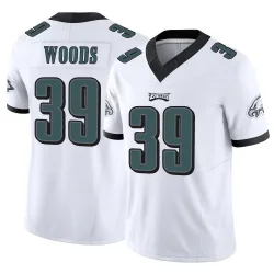 Youth A.J. Woods Philadelphia Eagles No.39 Limited Vapor F.U.S.E. Jersey - White