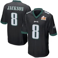 Youth Adoree' Jackson Philadelphia Eagles No.8 Game Alternate Super Bowl LIX Jersey - Black