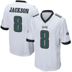 Youth Adoree' Jackson Philadelphia Eagles No.8 Game Jersey - White