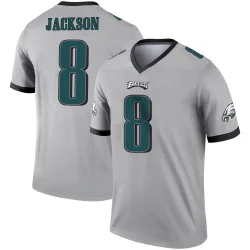 Youth Adoree' Jackson Philadelphia Eagles No.8 Legend Silver Inverted Jersey