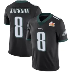 Youth Adoree' Jackson Philadelphia Eagles No.8 Limited Alternate Vapor Untouchable Super Bowl LIX Jersey - Black