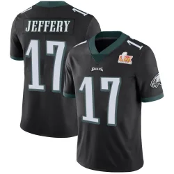 Youth Alshon Jeffery Philadelphia Eagles No.17 Limited Alternate Vapor Untouchable Super Bowl LIX Jersey - Black