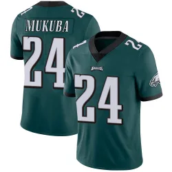 Youth Andrew Mukuba Philadelphia Eagles No.24 Limited Midnight Team Color Vapor Untouchable Jersey - Green