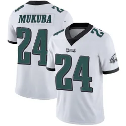 Youth Andrew Mukuba Philadelphia Eagles No.24 Limited Vapor Untouchable Jersey - White
