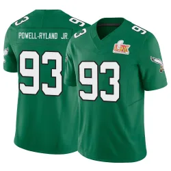 Youth Antwaun Powell-Ryland Jr. Philadelphia Eagles No.93 Limited Kelly Alternate Vapor F.U.S.E. Super Bowl LIX Jersey - Green