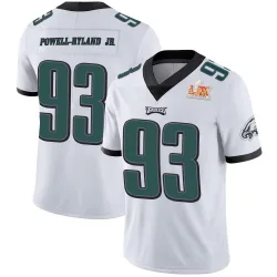 Youth Antwaun Powell-Ryland Jr. Philadelphia Eagles No.93 Limited Vapor Untouchable Super Bowl LIX Jersey - White