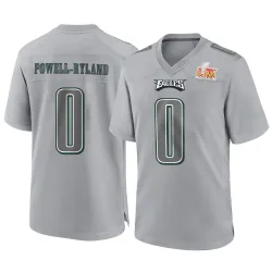 Youth Antwaun Powell-Ryland Philadelphia Eagles No.0 Game Atmosphere Fashion Super Bowl LIX Jersey - Gray