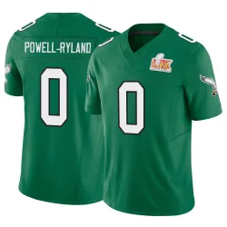 Youth Antwaun Powell-Ryland Philadelphia Eagles No.0 Limited Kelly Alternate Vapor F.U.S.E. Super Bowl LIX Jersey - Green