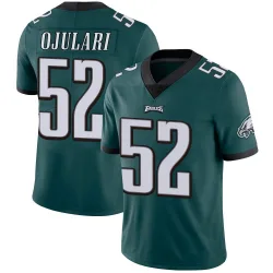 Youth Azeez Ojulari Philadelphia Eagles No.52 Limited Midnight Team Color Vapor Untouchable Jersey - Green