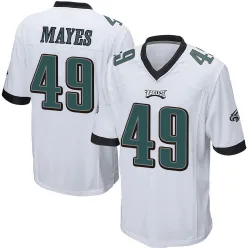 Youth BJ Mayes Philadelphia Eagles No.49 Game Jersey - White