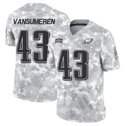 Youth Ben VanSumeren Philadelphia Eagles No.43 Limited 2024 Salute to Service Jersey - Arctic Camo