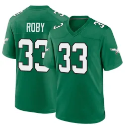 Youth Bradley Roby Philadelphia Eagles No.33 Game Kelly Alternate Jersey - Green