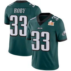 Youth Bradley Roby Philadelphia Eagles No.33 Limited Midnight Team Color Vapor Untouchable Super Bowl LIX Jersey - Green