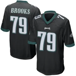 Youth Brandon Brooks Philadelphia Eagles No.79 Game Alternate Jersey - Black