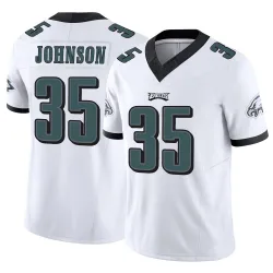 Youth Brandon Johnson Philadelphia Eagles No.35 Limited Vapor F.U.S.E. Jersey - White