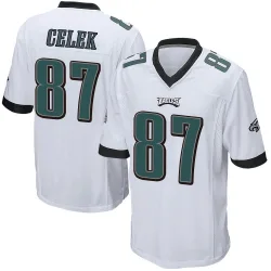 Youth Brent Celek Philadelphia Eagles No.87 Game Jersey - White