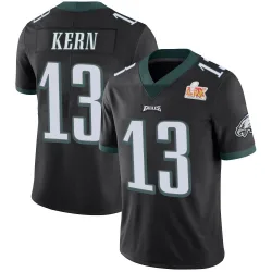 Youth Brett Kern Philadelphia Eagles No.13 Limited Alternate Vapor Untouchable Super Bowl LIX Jersey - Black