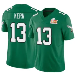 Youth Brett Kern Philadelphia Eagles No.13 Limited Kelly Alternate Vapor F.U.S.E. Super Bowl LIX Jersey - Green
