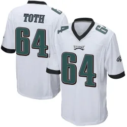 Youth Brett Toth Philadelphia Eagles No.64 Game Jersey - White