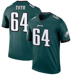 Youth Brett Toth Philadelphia Eagles No.64 Legend Jersey - Green